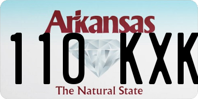 AR license plate 110KXK