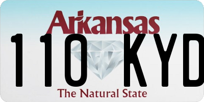 AR license plate 110KYD