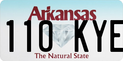 AR license plate 110KYE