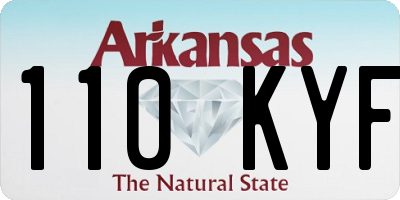 AR license plate 110KYF