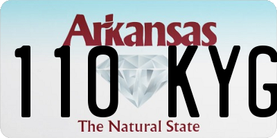 AR license plate 110KYG
