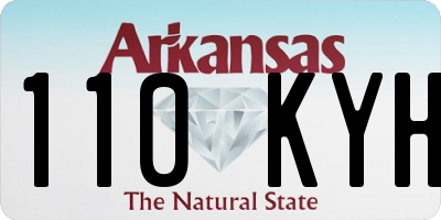 AR license plate 110KYH