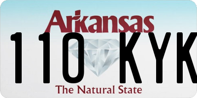 AR license plate 110KYK