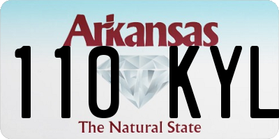 AR license plate 110KYL