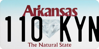AR license plate 110KYN