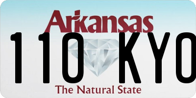 AR license plate 110KYO