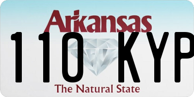 AR license plate 110KYP