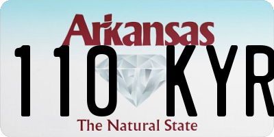 AR license plate 110KYR