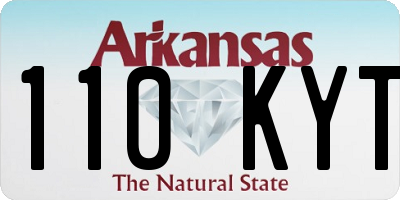 AR license plate 110KYT