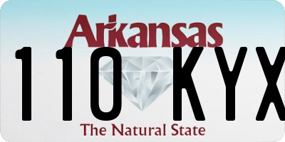 AR license plate 110KYX