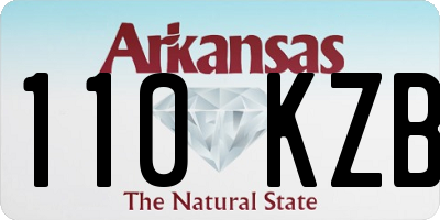 AR license plate 110KZB