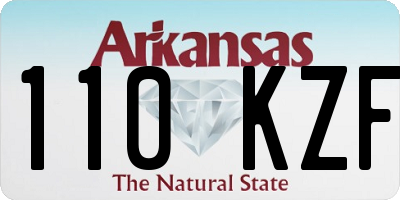 AR license plate 110KZF