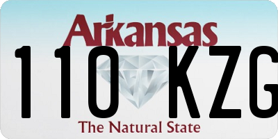 AR license plate 110KZG