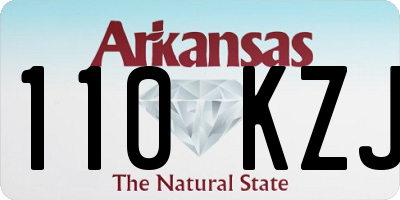 AR license plate 110KZJ