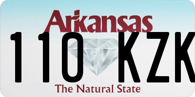 AR license plate 110KZK