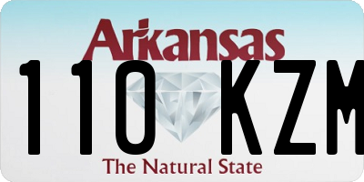 AR license plate 110KZM