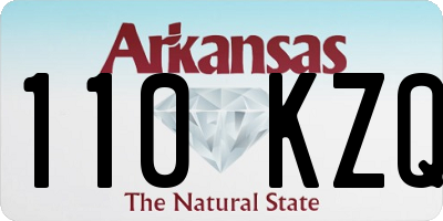 AR license plate 110KZQ