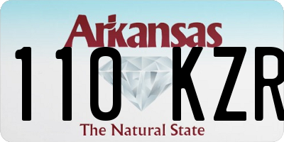 AR license plate 110KZR