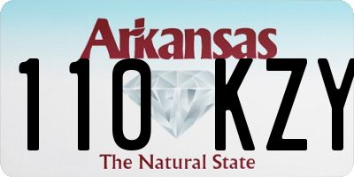 AR license plate 110KZY