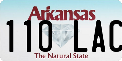 AR license plate 110LAC
