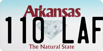 AR license plate 110LAF