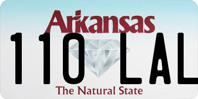 AR license plate 110LAL