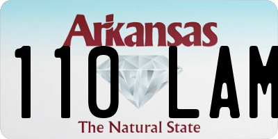 AR license plate 110LAM