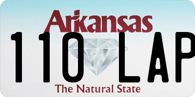 AR license plate 110LAP