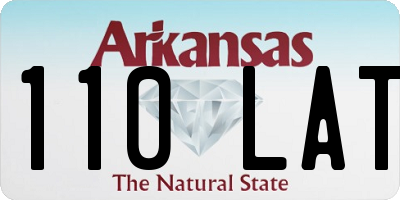 AR license plate 110LAT