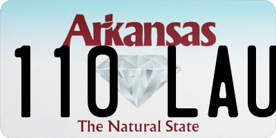 AR license plate 110LAU