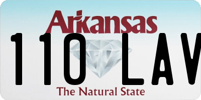 AR license plate 110LAV
