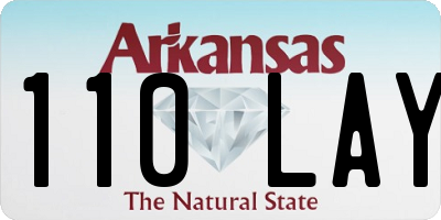 AR license plate 110LAY