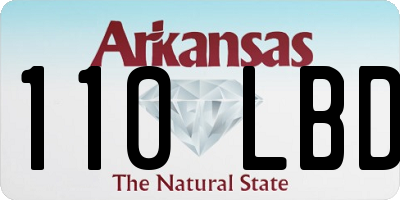 AR license plate 110LBD