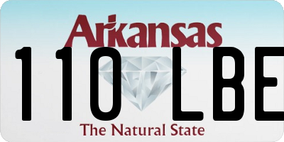 AR license plate 110LBE