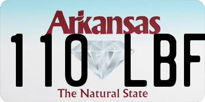 AR license plate 110LBF