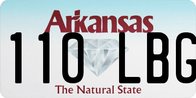 AR license plate 110LBG