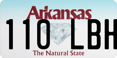 AR license plate 110LBH