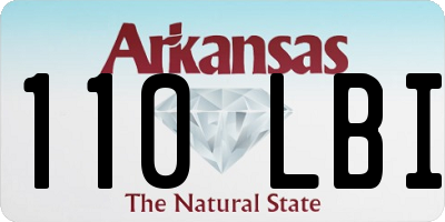 AR license plate 110LBI