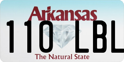 AR license plate 110LBL