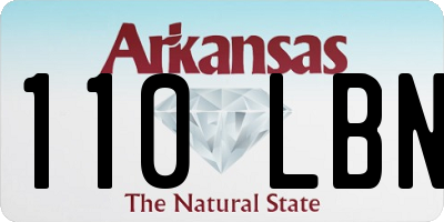 AR license plate 110LBN