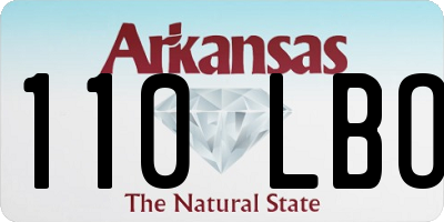 AR license plate 110LBO