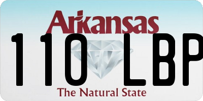 AR license plate 110LBP