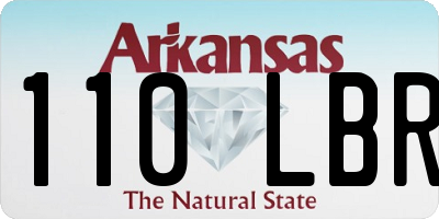 AR license plate 110LBR