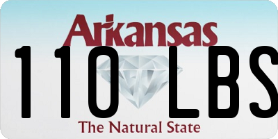 AR license plate 110LBS