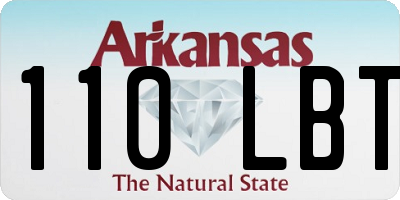 AR license plate 110LBT