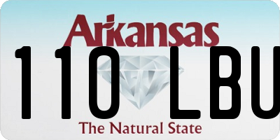 AR license plate 110LBU