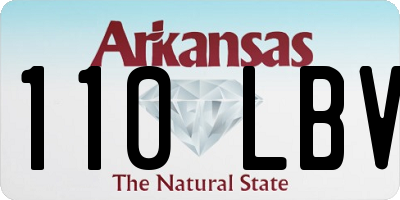 AR license plate 110LBV