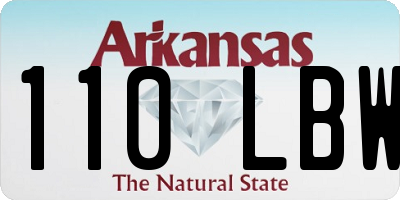AR license plate 110LBW