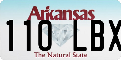 AR license plate 110LBX
