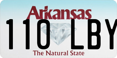 AR license plate 110LBY